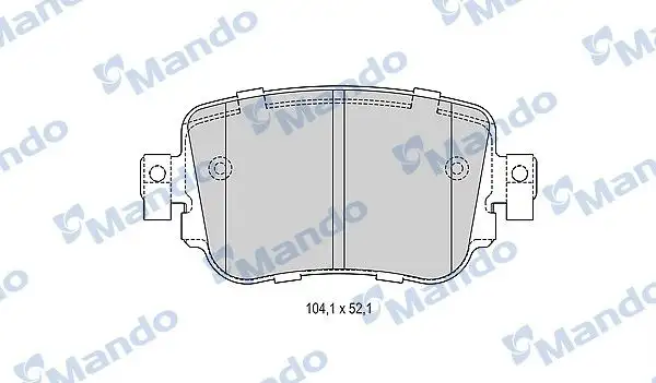MANDO MBF015285 Arka Fren Balatası resmi