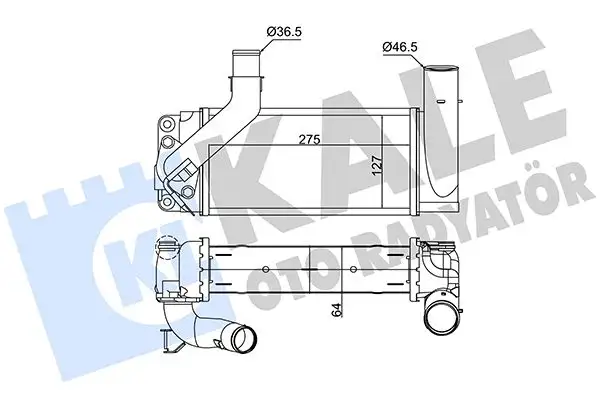 KALE 375650 Turbo Radyatörü 179000N040 resmi