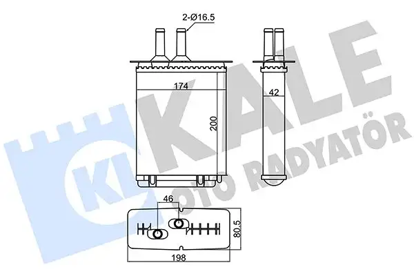 KALE 346370 Kalorifer Radyatörü 5893932 resmi