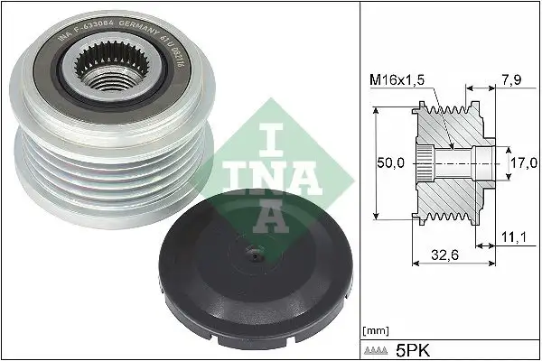 INA 535035910 Alternatör Kasnağı resmi