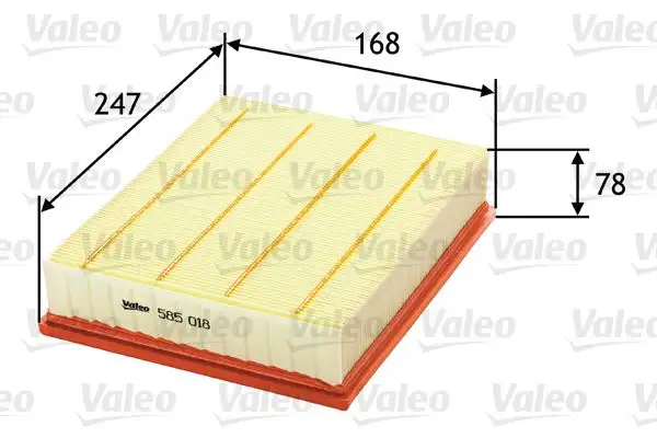 VALEO 585018 Hava Filtresi resmi