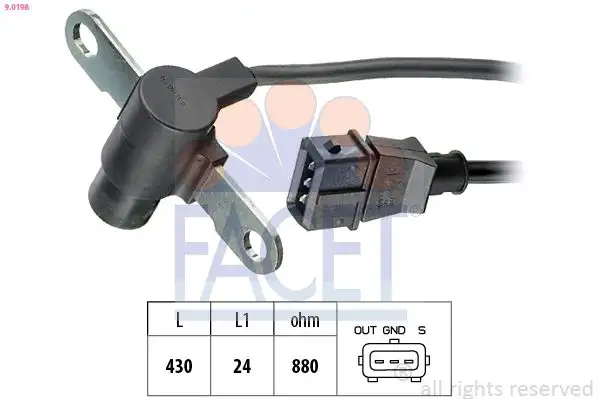 FACET 9.0198 Krank Sensörü 7700100650 resmi