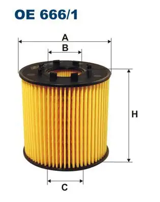 FILTRON OE666/1 Yağ Filtresi resmi