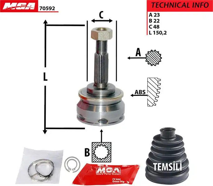 MGA 70592 Aks Kafası (Dış) 715048 resmi