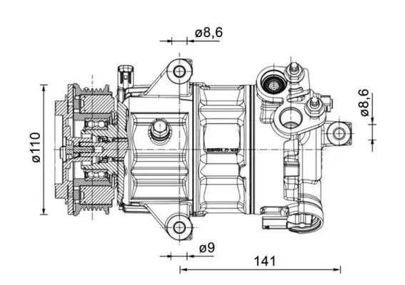 MAHLE ACP1491000P Klima Kompresörü resmi