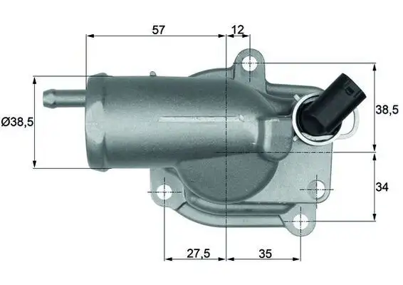 MAHLE TH1087 Termostat A6112030175 resmi