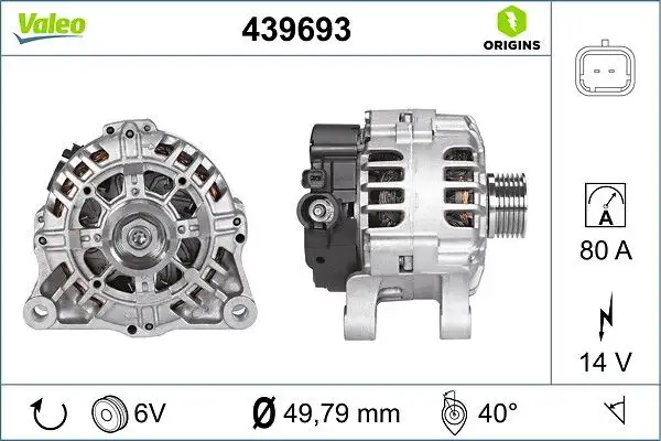 VALEO 439693 Şarj Dinamosu resmi