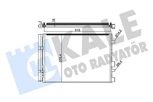 KALE 342990 Klima Radyatörü 976064P700AS resmi