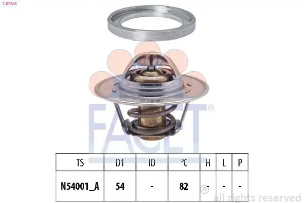 FACET 7.8740S Termostat 03L121113A resmi