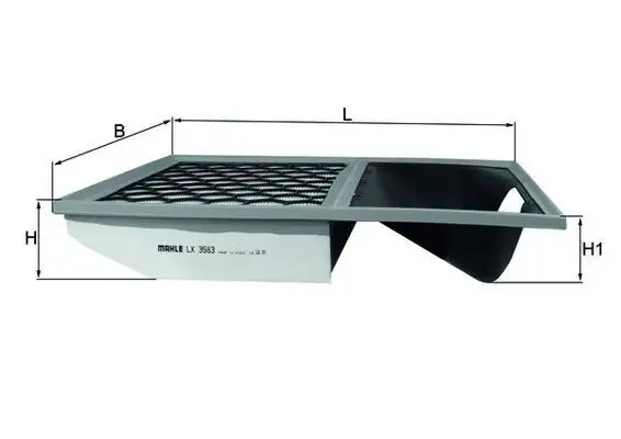 MAHLE LX3583 Hava Filtresi 5801317096 resmi