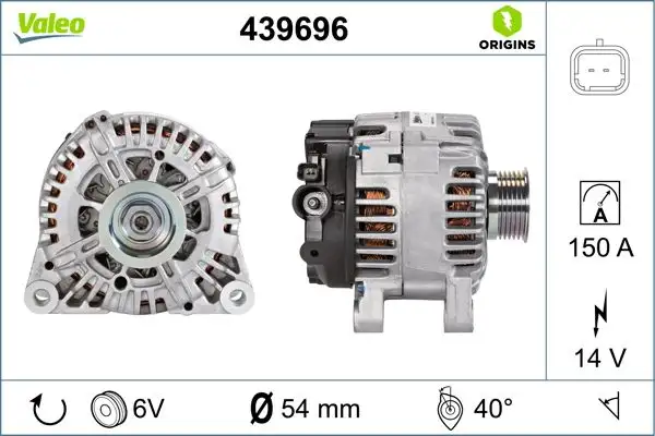 VALEO 439696 Şarj Dinamosu resmi