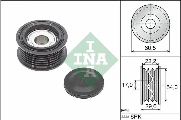 INA 532085410 Alternatör Gergi Rulmanı 059903341AJ resmi