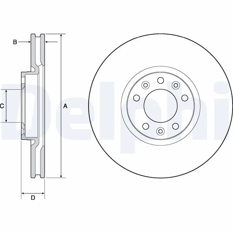 DELPHI BG4696C Ön Fren Diski resmi