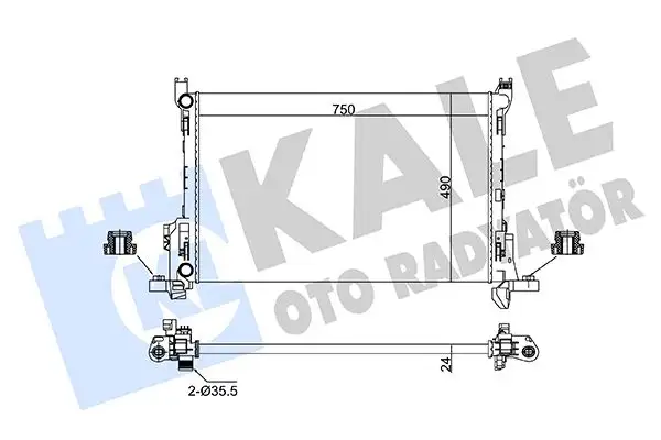 KALE 363085 Radyatör resmi