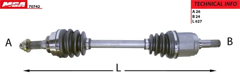 MGA 70742 Ön Aks (Sol) resmi