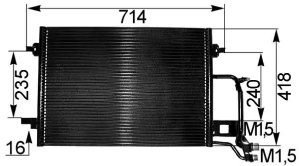MAHLE AC255000S Klima Radyatörü resmi