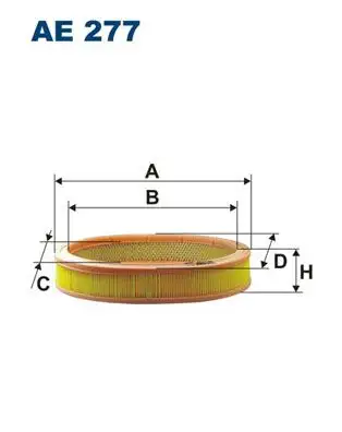 FILTRON AE277 Hava Filtresi 8933001395 resmi
