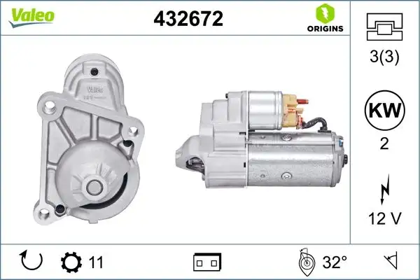 VALEO 432672 Marş Motoru resmi