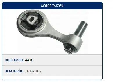 MASTER M4410 Motor Takozu 51837816 resmi