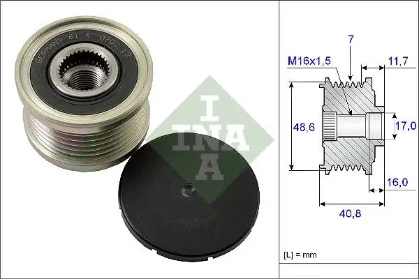 INA 535008010 Alternatör Kasnağı resmi
