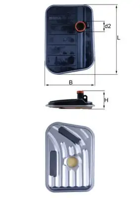 MAHLE HX273 Şanzıman Filtresi 7M5R7G186AC resmi