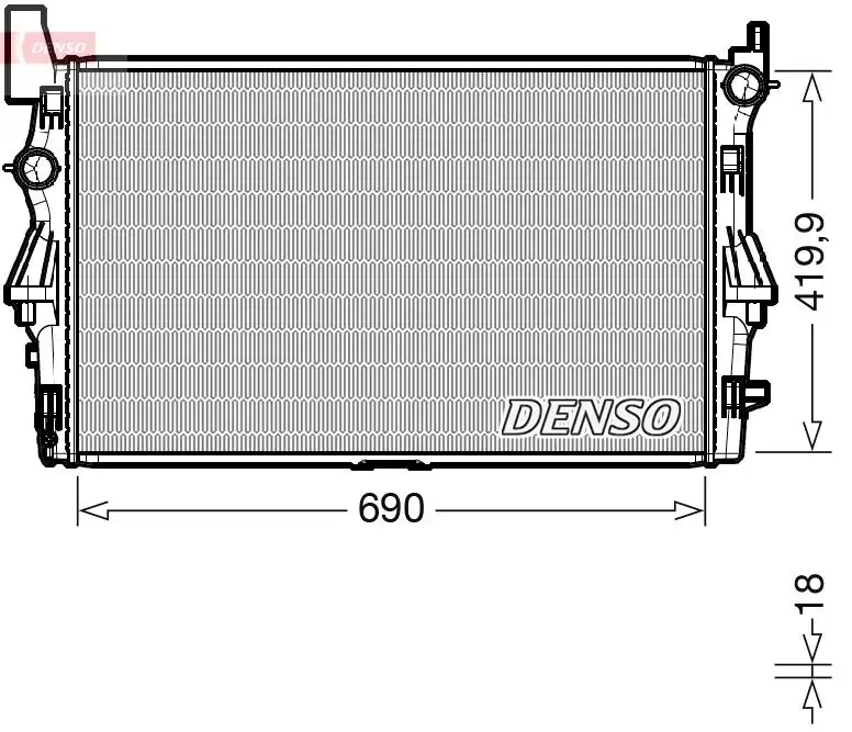 DENSO DRM17114 Radyatör A4475010201 resmi