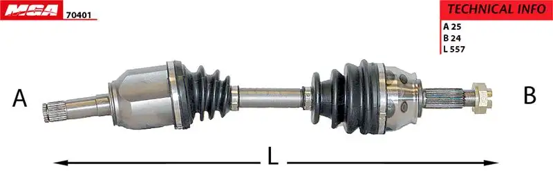 MGA 70401 Ön Aks (Sol) 51816764 resmi