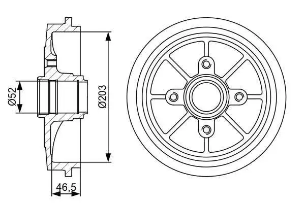 BOSCH 0986477126 Fren Kampanası 424740 resmi