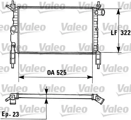 VALEO 730975 Radyatör resmi