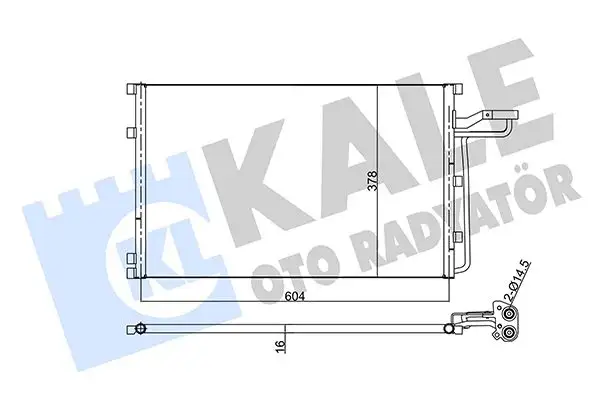 KALE 343315 Klima Radyatörü resmi