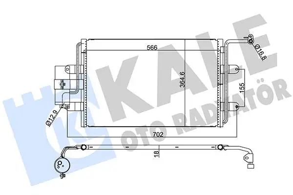 KALE 390600 Klima Radyatörü resmi