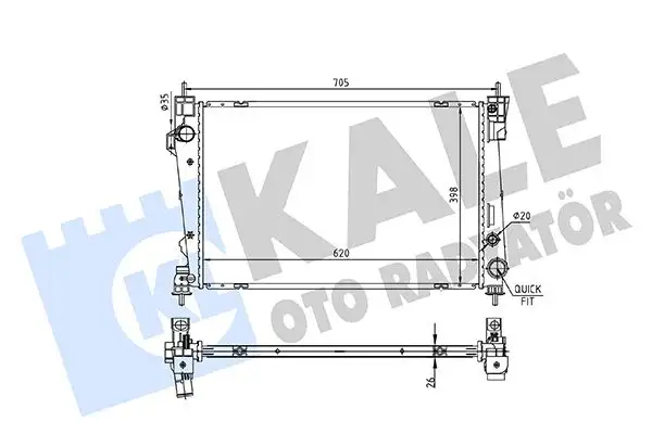 KALE 353680 Radyatör resmi