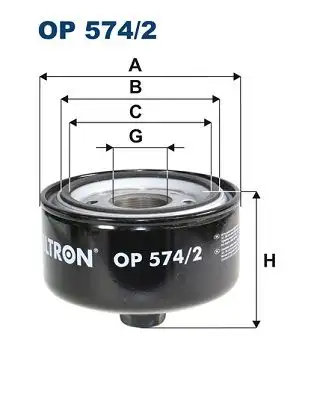 FILTRON OP574/2 Yağ Filtresi resmi