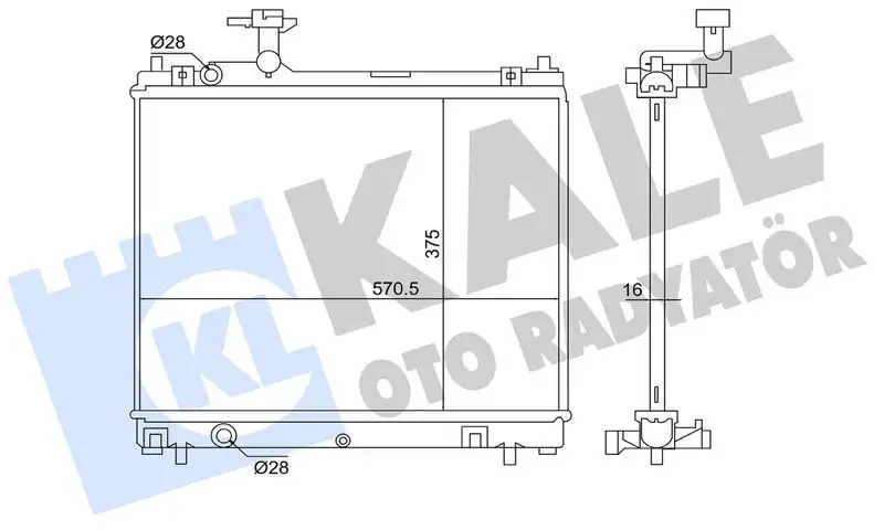 KALE 363780 Radyatör 1770052R00 resmi