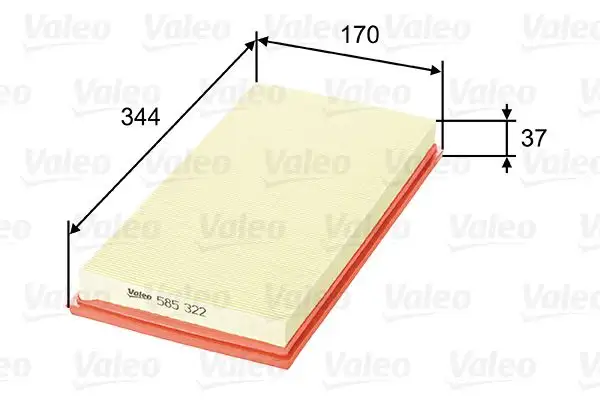 VALEO 585322 Hava Filtresi resmi