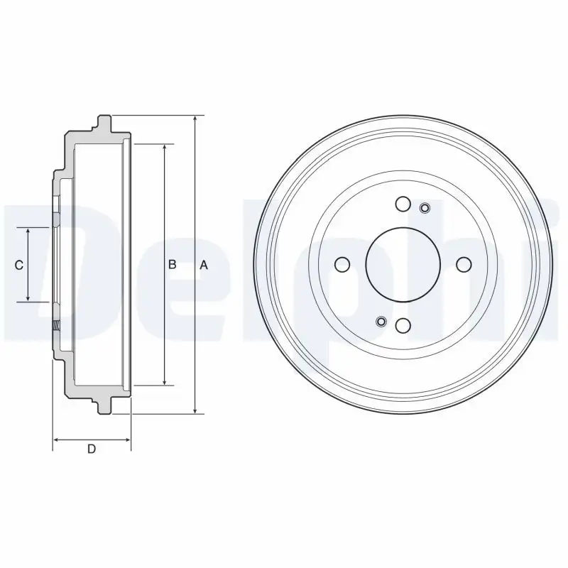 DELPHI BF606 Fren Kampanası 42610S5A000 resmi