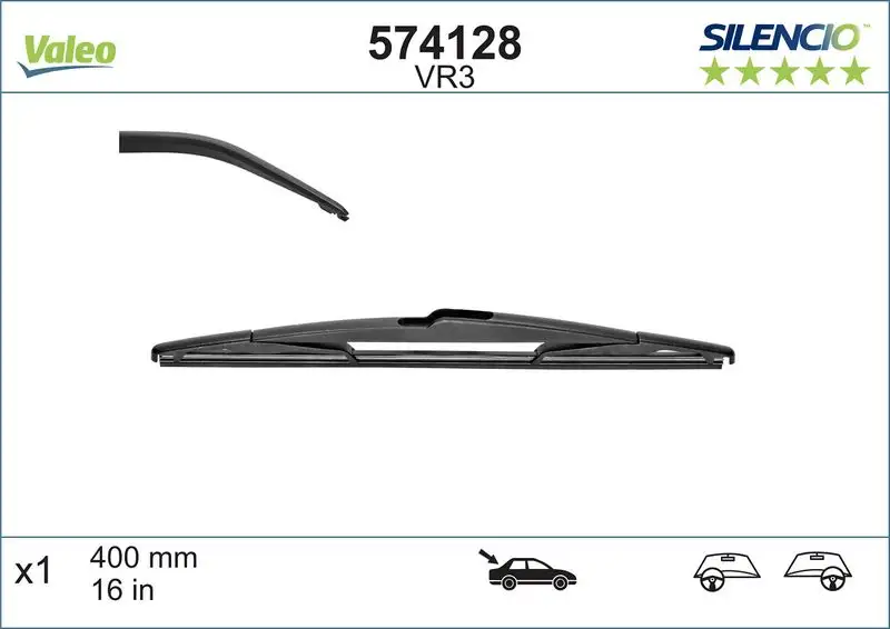 VALEO 574128 Arka Silecek Süpürgesi 7711130022 resmi