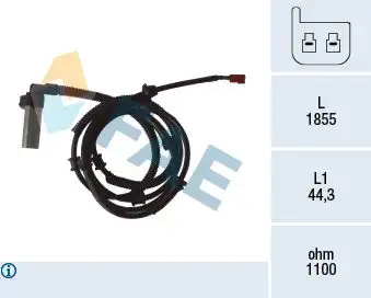 FAE 78069 ABS Hız Sensörü (Arka Sağ) 56027722 resmi