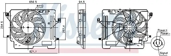 NISSENS 850080 Fan Motoru resmi