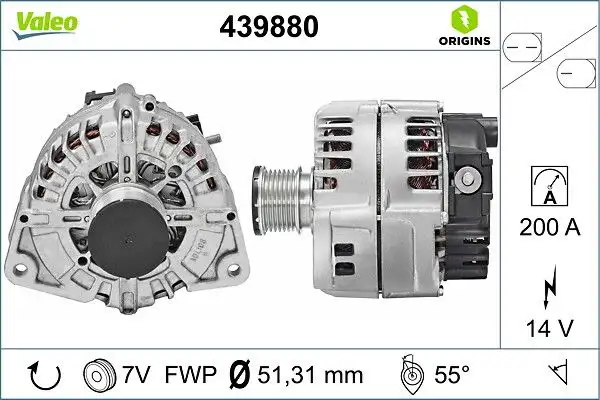 VALEO 439880 Şarj Dinamosu A0009063701 resmi