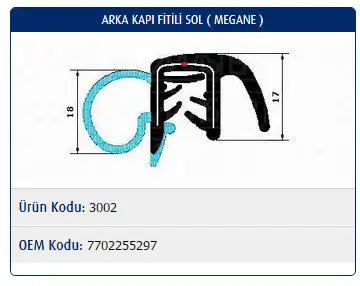 MASTER M3002 Kapı Fitili 7702255297 resmi