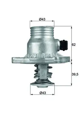 MAHLE TM11105 Termostat 11531704324 resmi