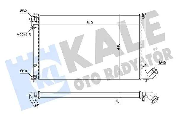 KALE 363050 Radyatör resmi