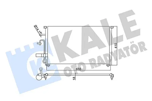 KALE 350545 Klima Radyatörü 96327357 resmi