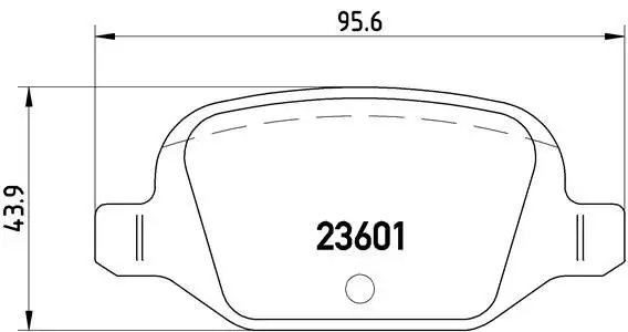 BREMBO P23064 Arka Fren Balatası resmi