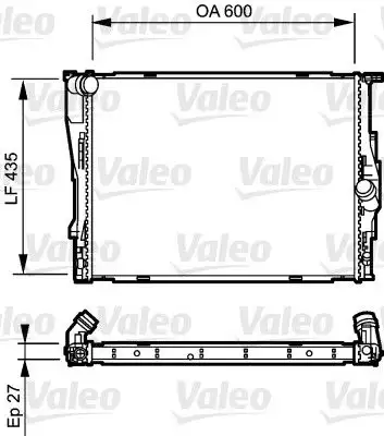 VALEO 735194 Radyatör 17117562079 resmi