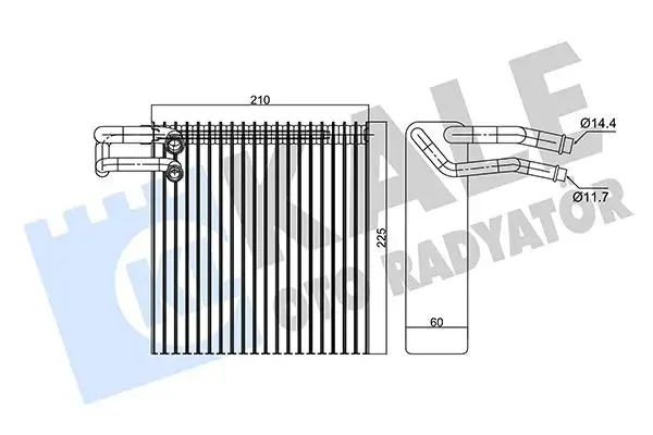 KALE 350075 Klima Radyatörü 27280AX100 resmi