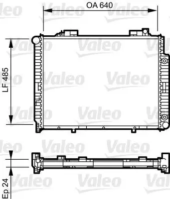 VALEO 735231 Radyatör A2105003403 resmi