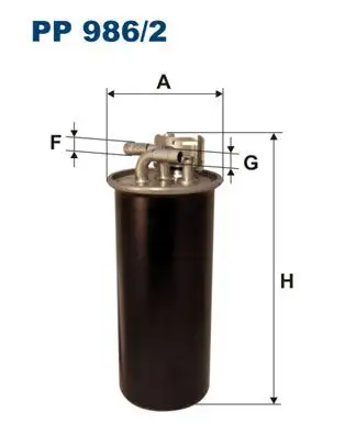 FILTRON PP986/2 Yakıt Filtresi resmi