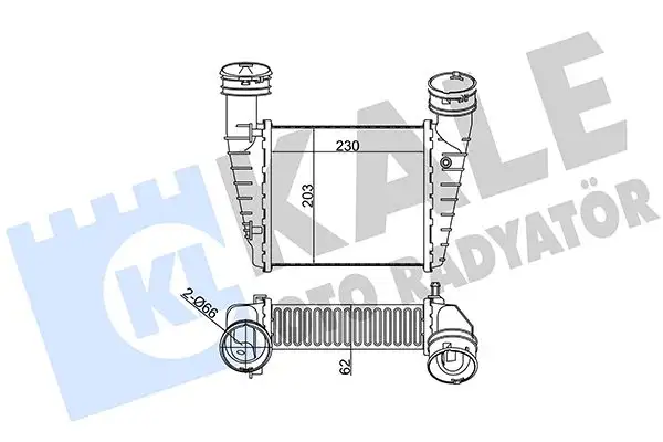 KALE 342700 Turbo Radyatörü 8D0145805 resmi